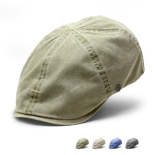 Men washed cotton ivy cap - washed,