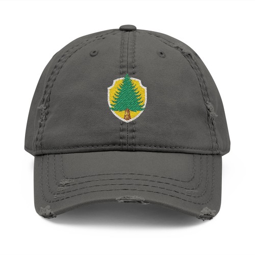Pine tree embroidered dad hat - pine,