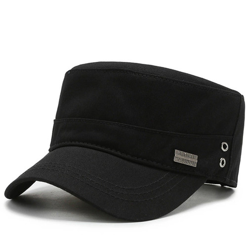 Black army military flat - -,